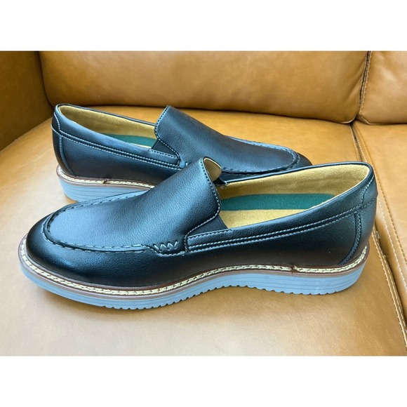 Vance Co Oneal Loafers Mens Size 8 Black New Tru‎ Comfort Moc Toe Slip On Shoes main image 6